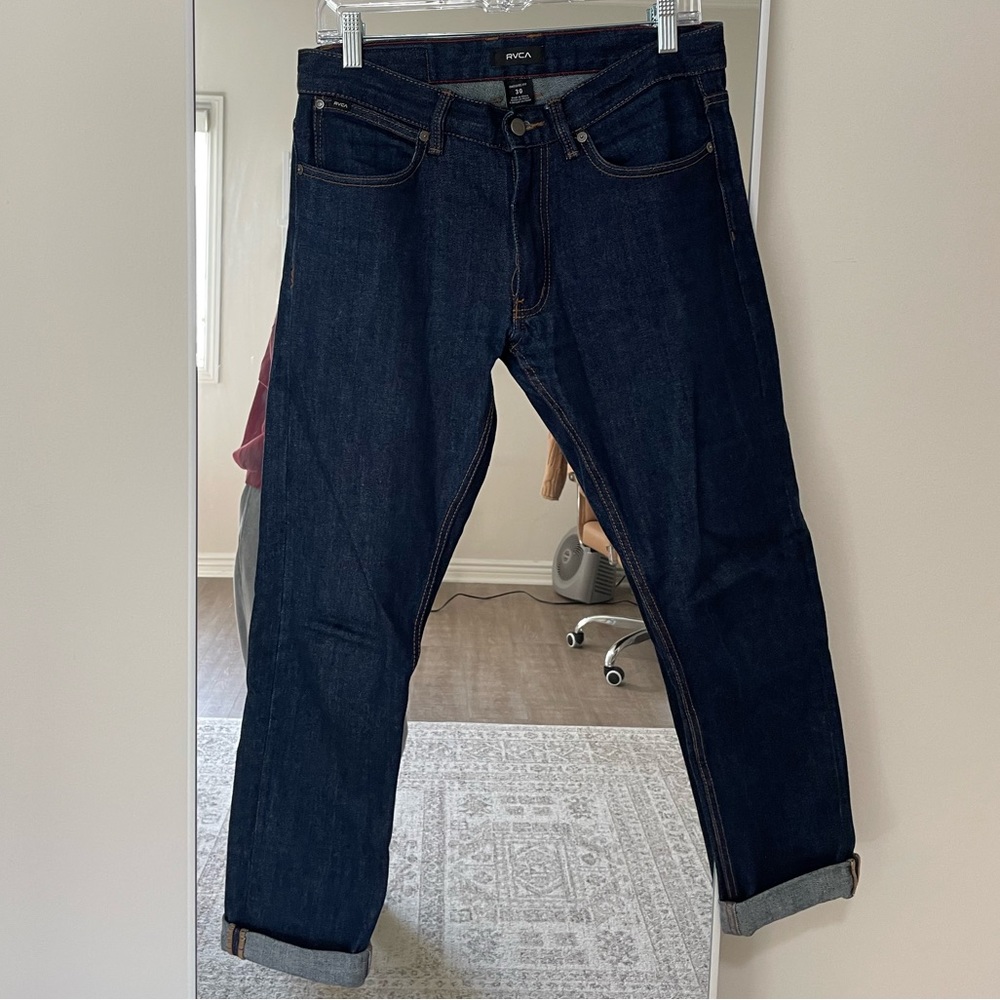RVCA Daggers Fit Mens Denim (size 30) - dark wash
